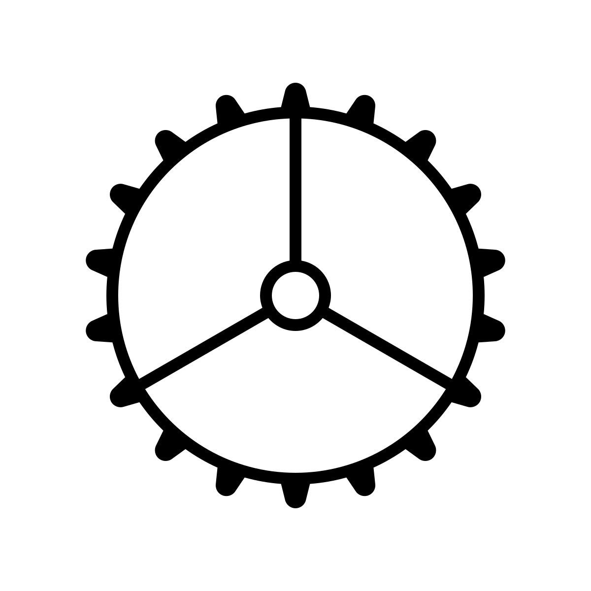 apple sf ultralight style engranaje icon