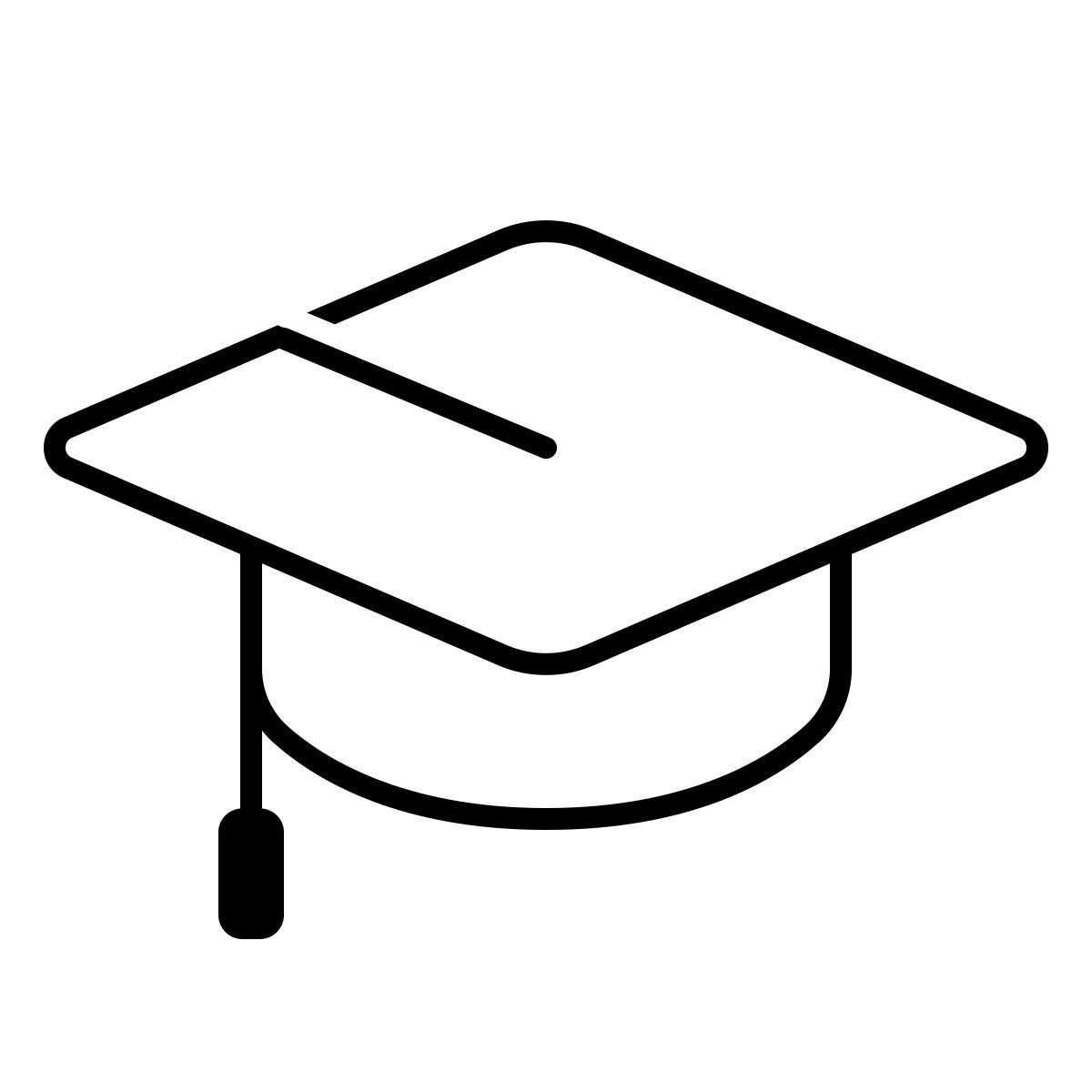 apple sf ultralight style 졸업 모자 icon