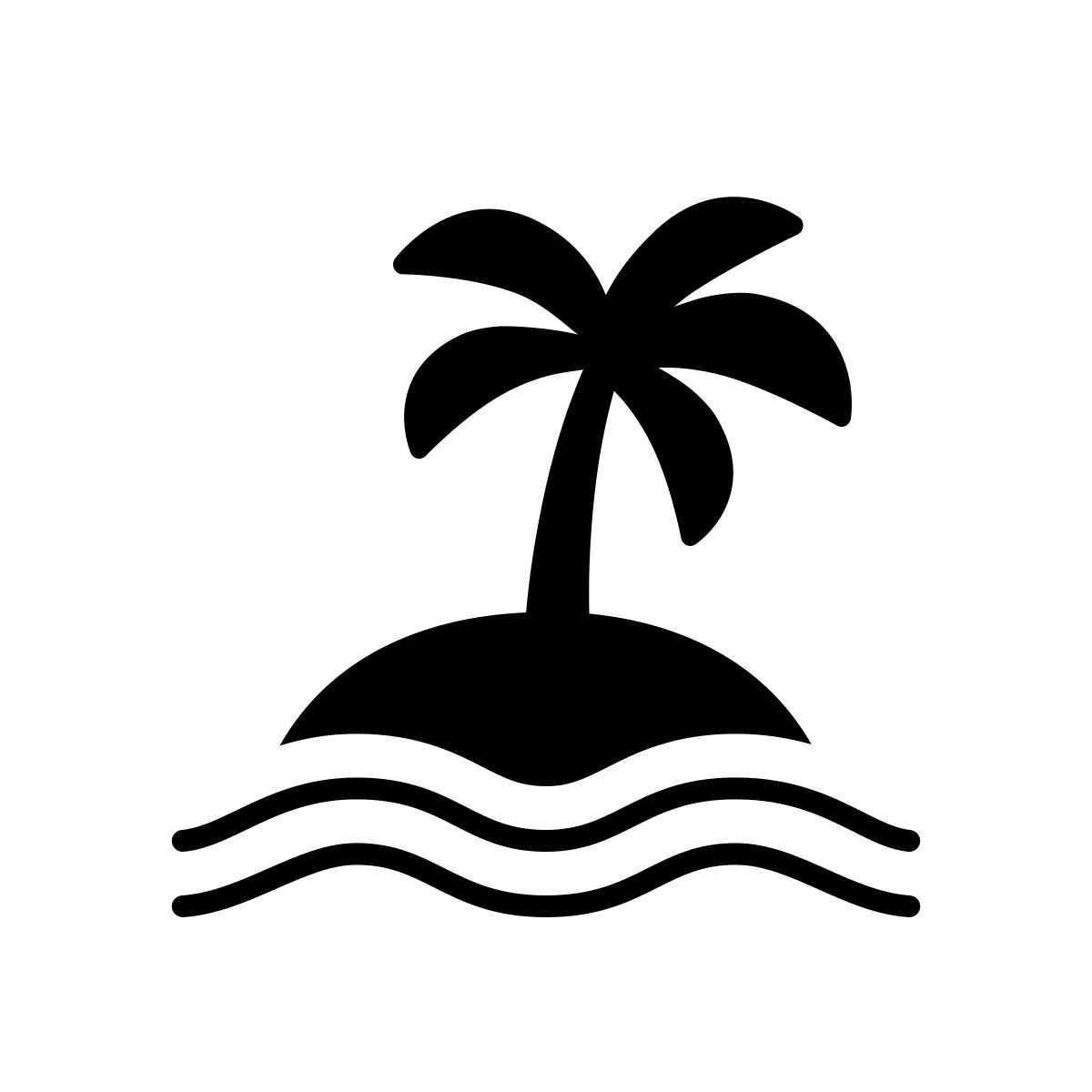 apple sf ultralight style island on water icon