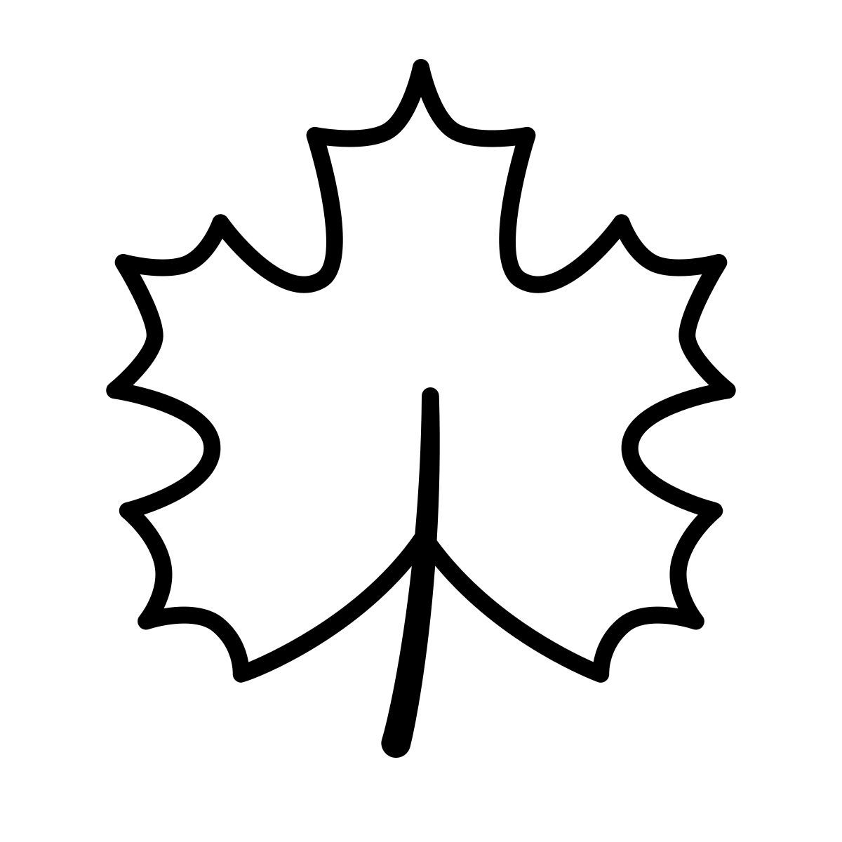 apple sf ultralight style maple leaf icon