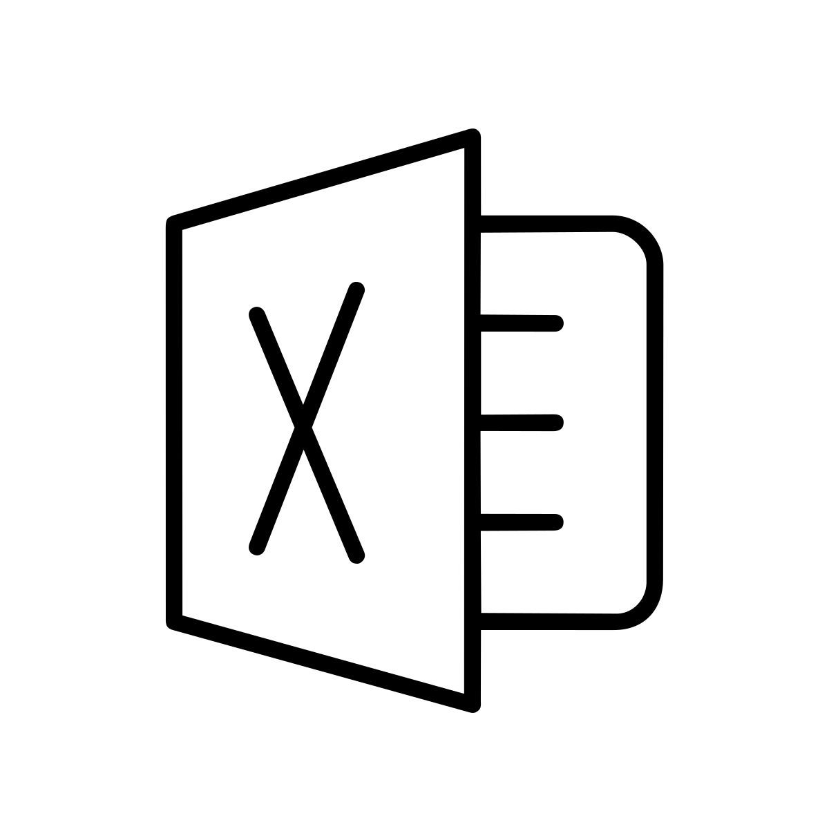 icona ms excel apple sf ultralight stile