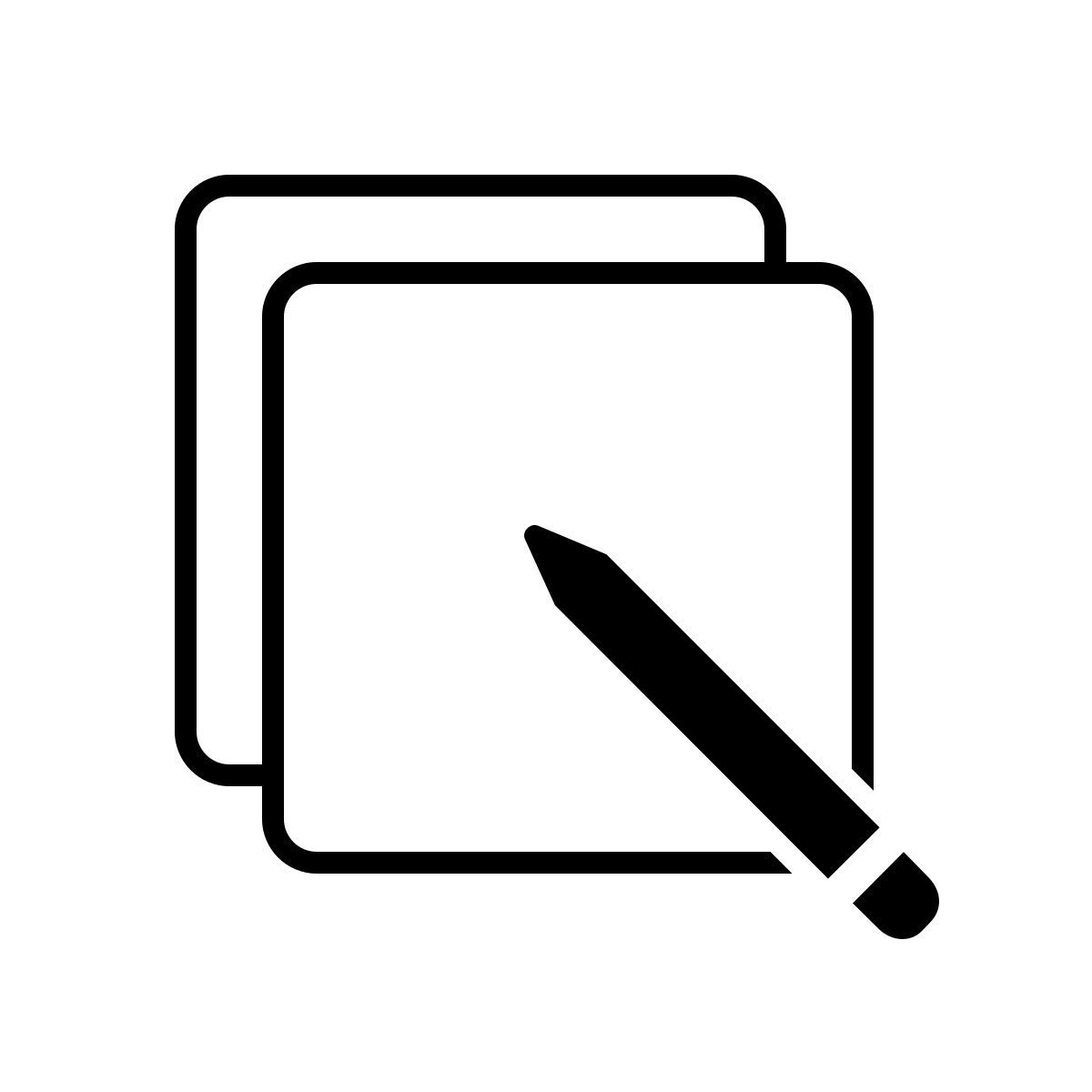 apple sf ultralight style compose icon
