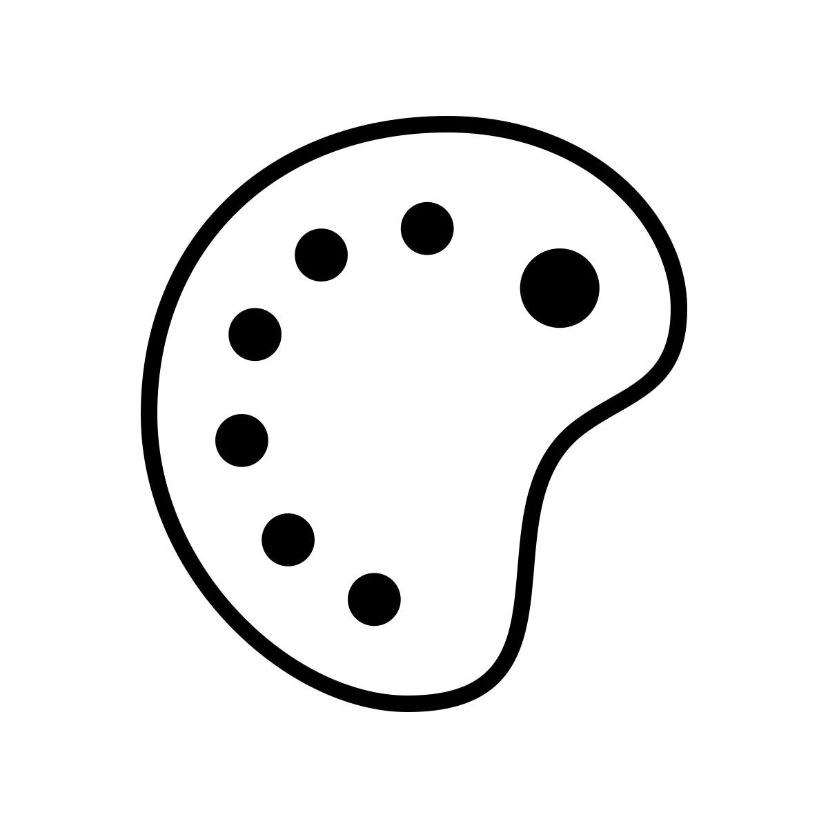 apple sf ultralight style paint palette icon