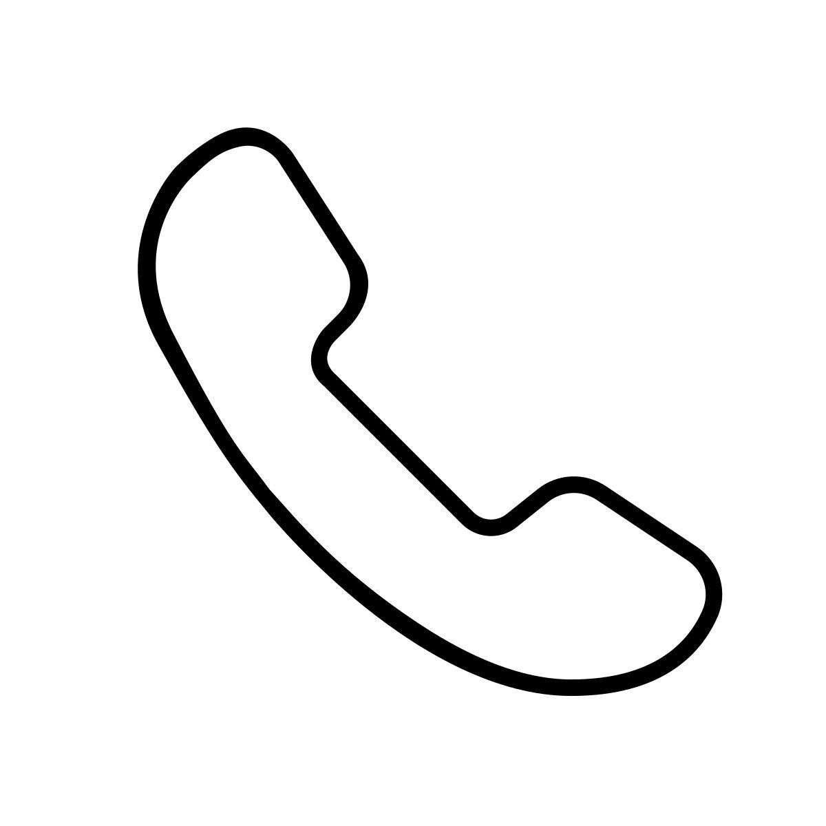 apple sf ultralight style phone icon