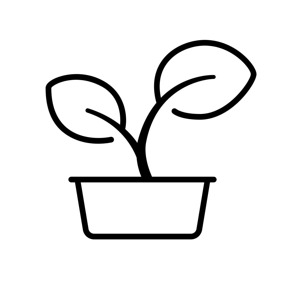 apple sf ultralight style potted plant icon
