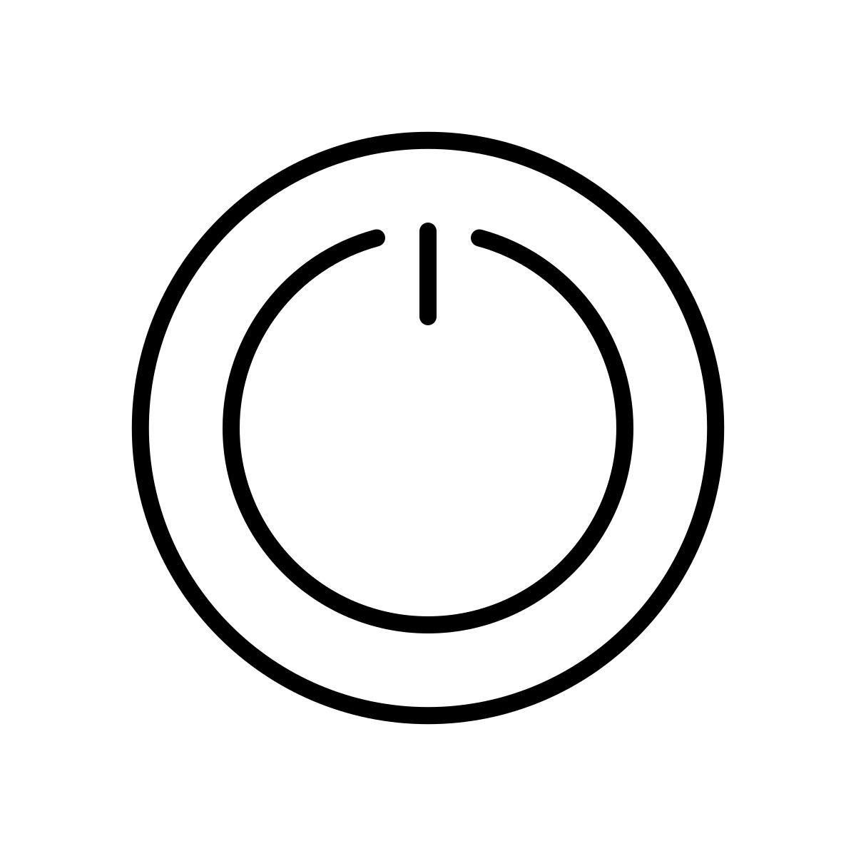 apple sf ultralight style encendido apagado icon