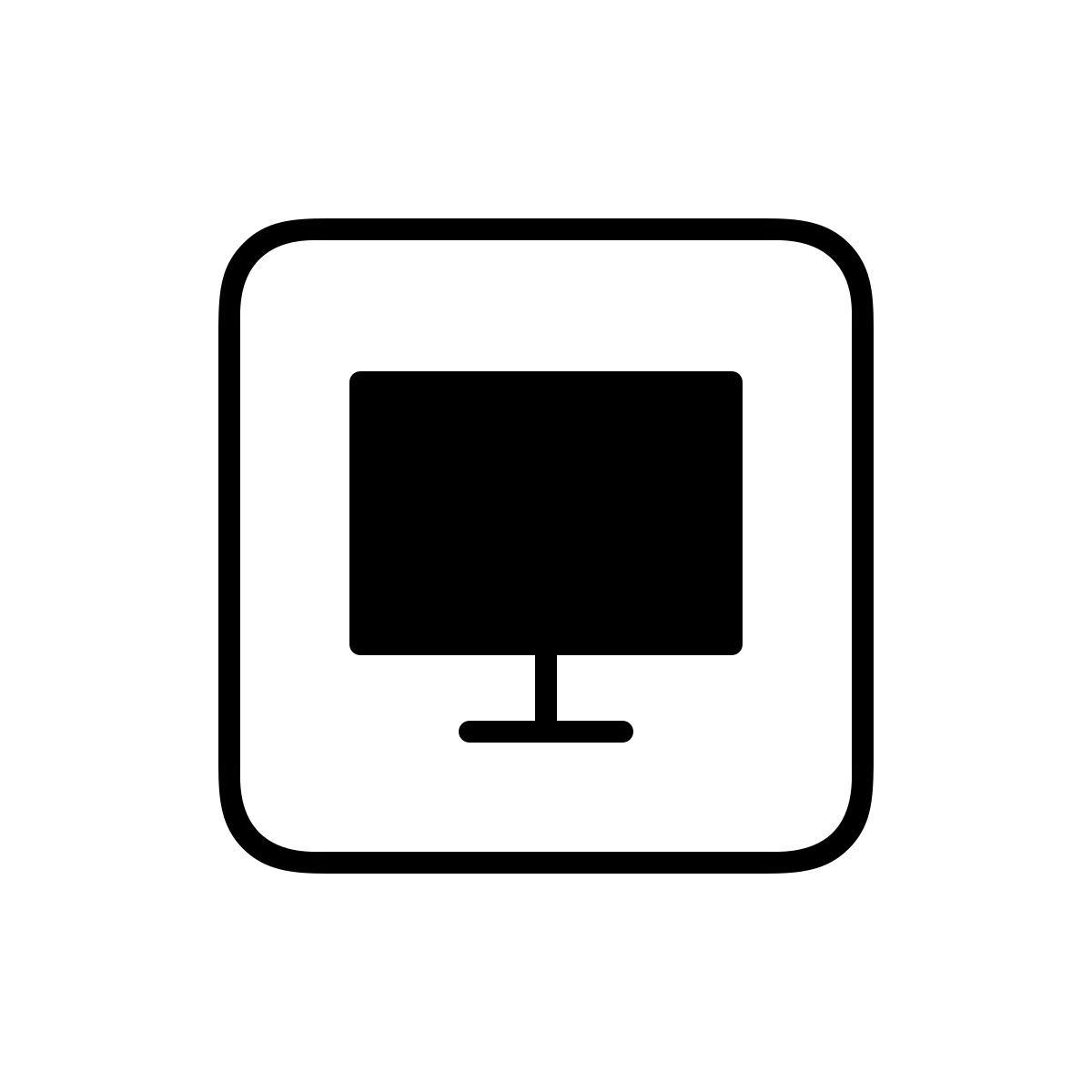 apple sf ultralight style sandbox icon