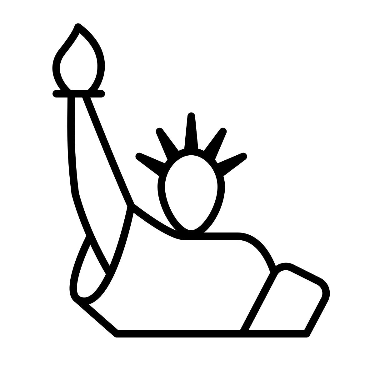 apple sf ultralight style statue de la liberté icon