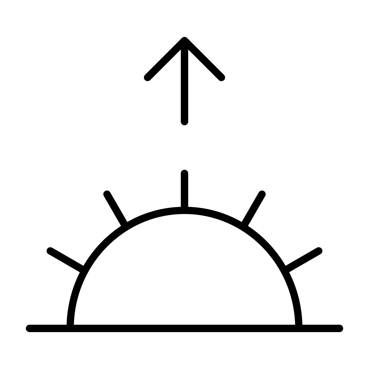 apple sf ultralight style sunrise icon