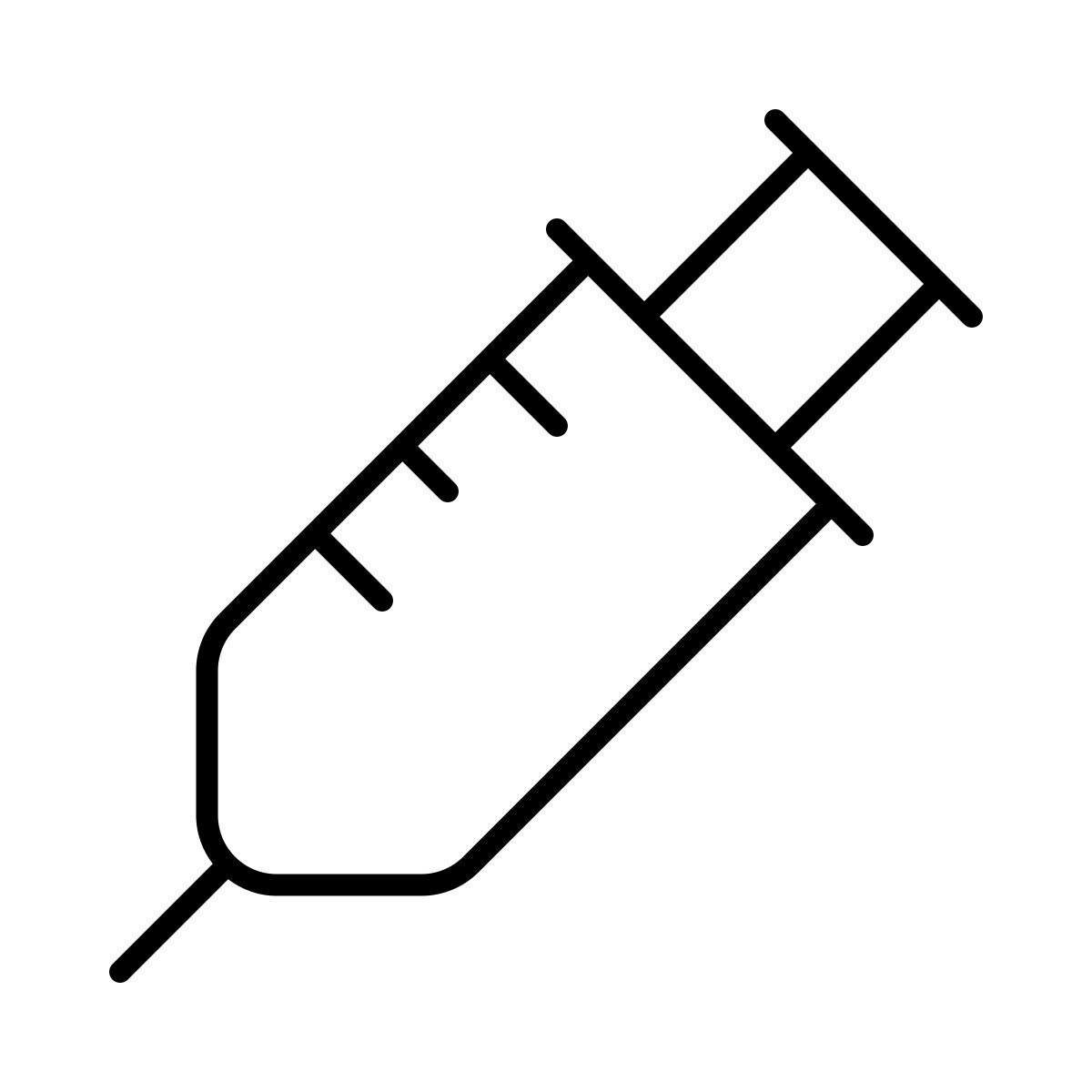 apple sf ultralight style 주사기 icon
