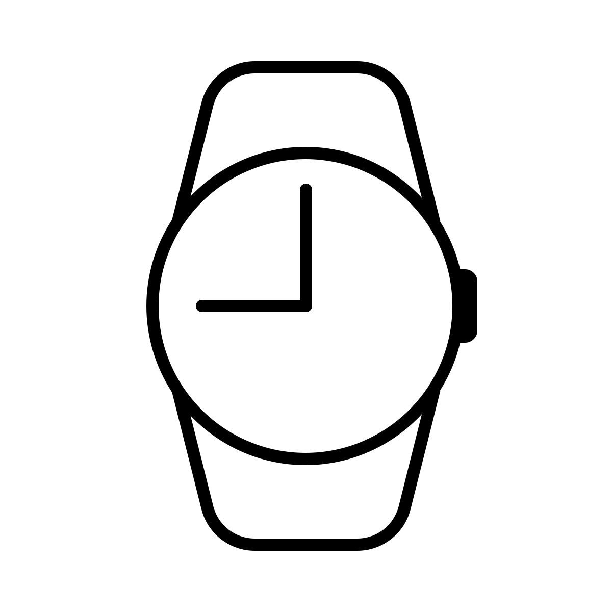 apple sf ultralight style relojes vista de frente filled icon