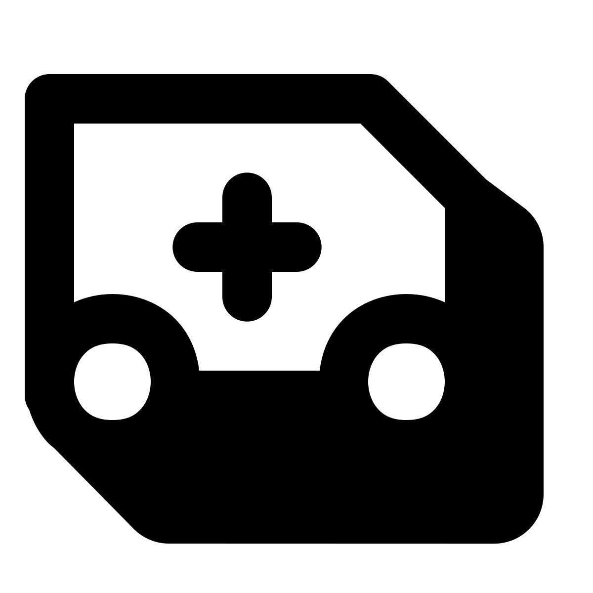 shadow style ambulance icon