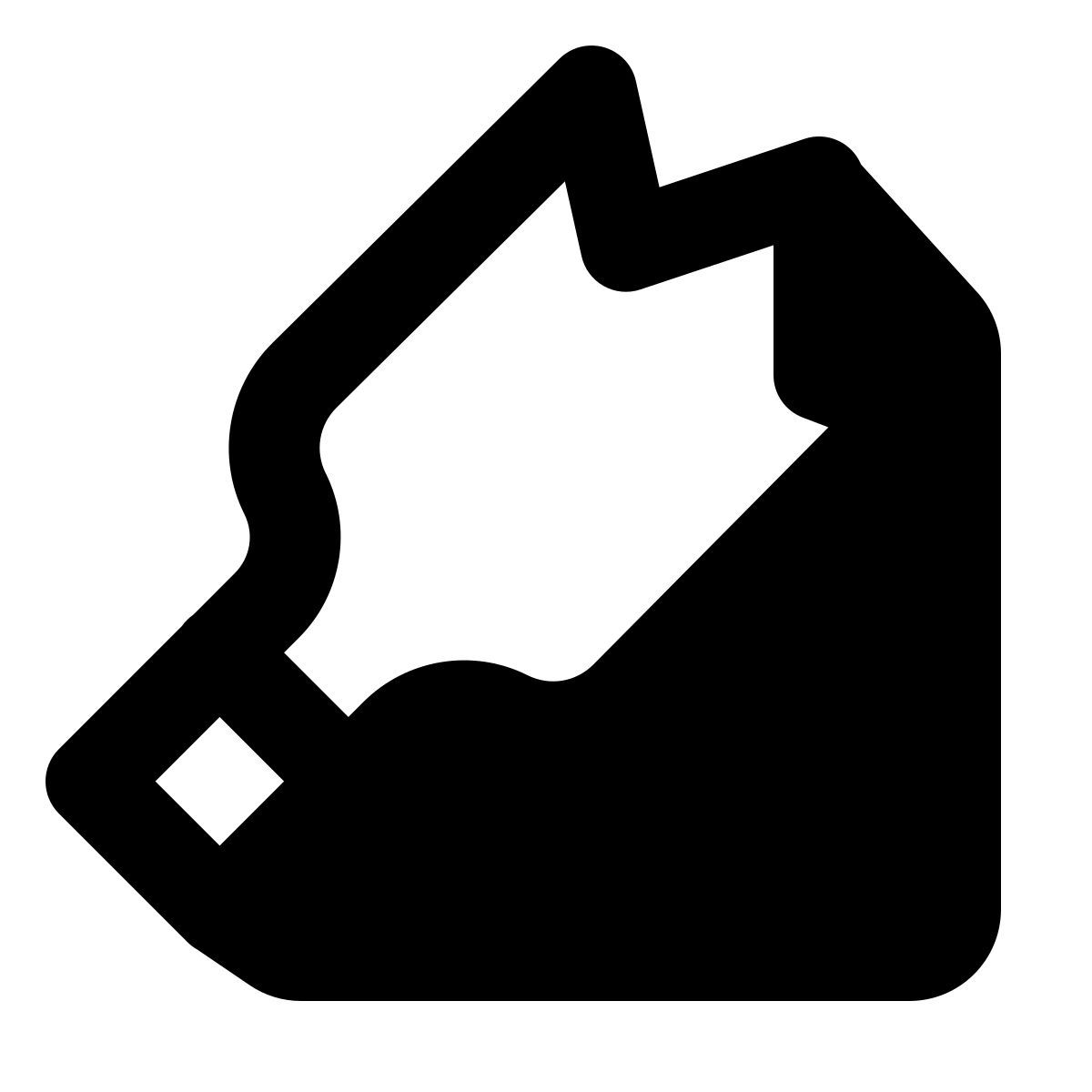 shadow style 깨진 병 icon