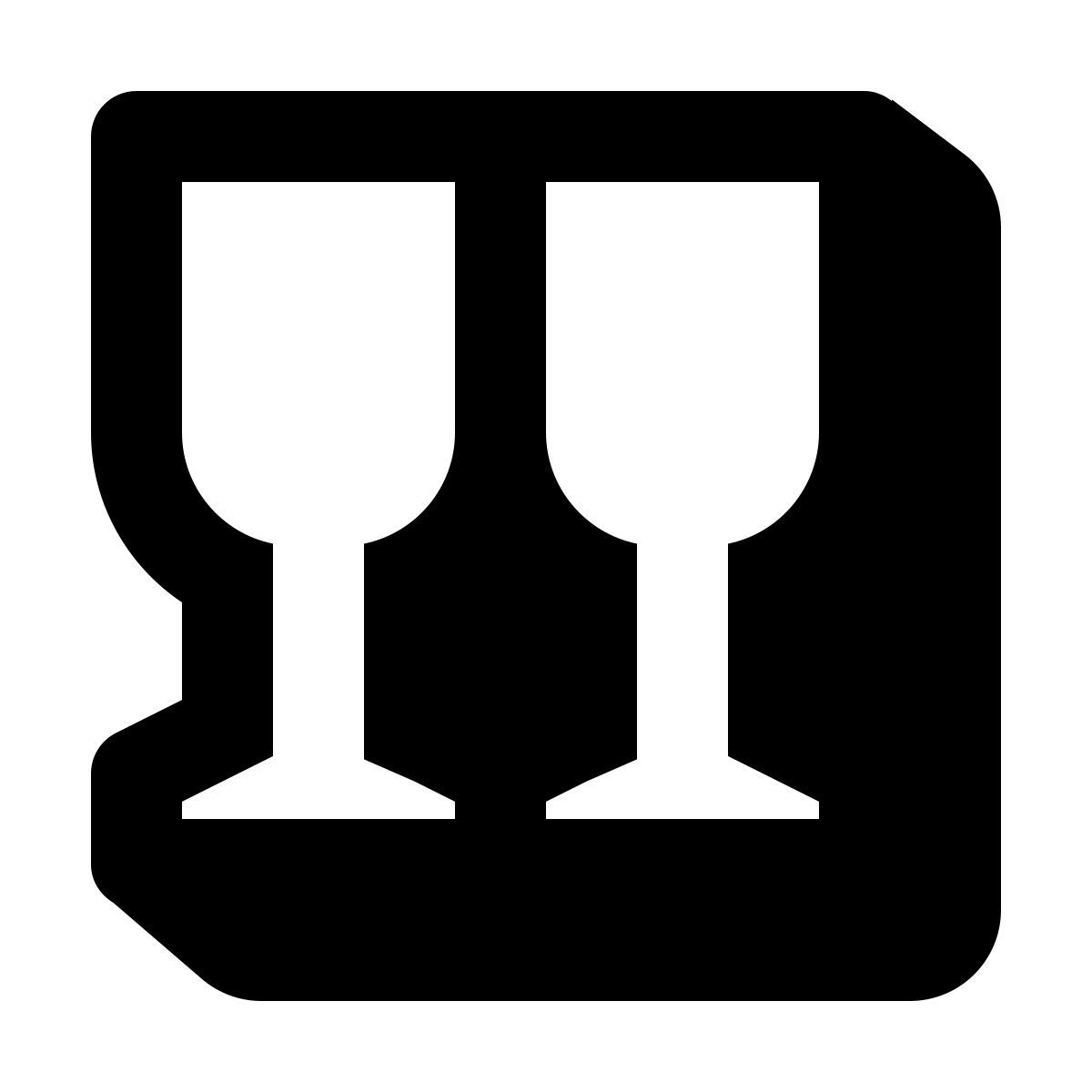 shadow style champagne icon