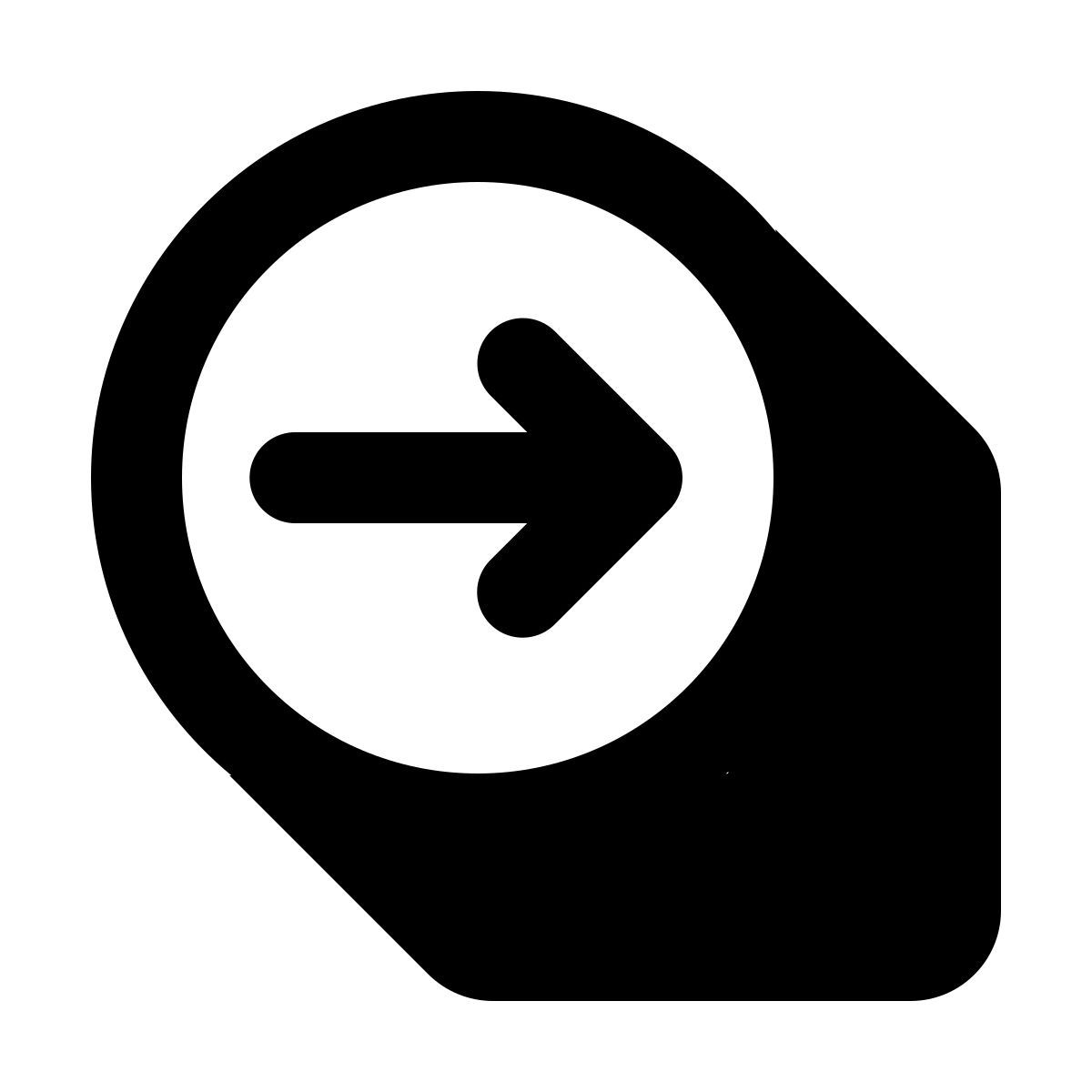 shadow style forward button icon