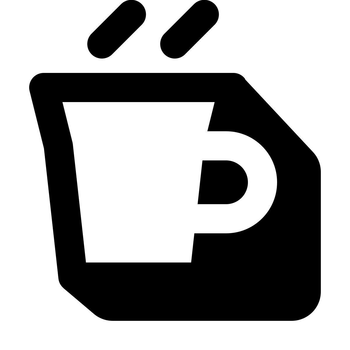 shadow style cioccolata calda icon