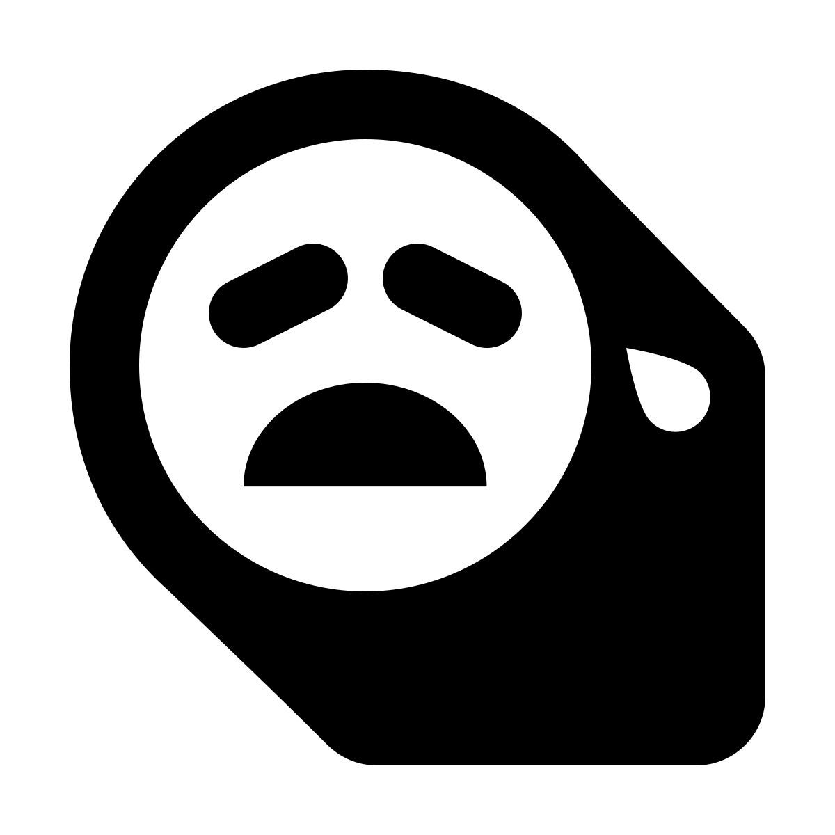 shadow style crying icon