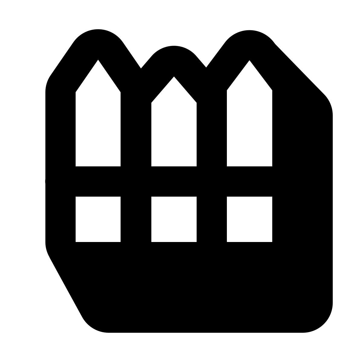 shadow style fence icon