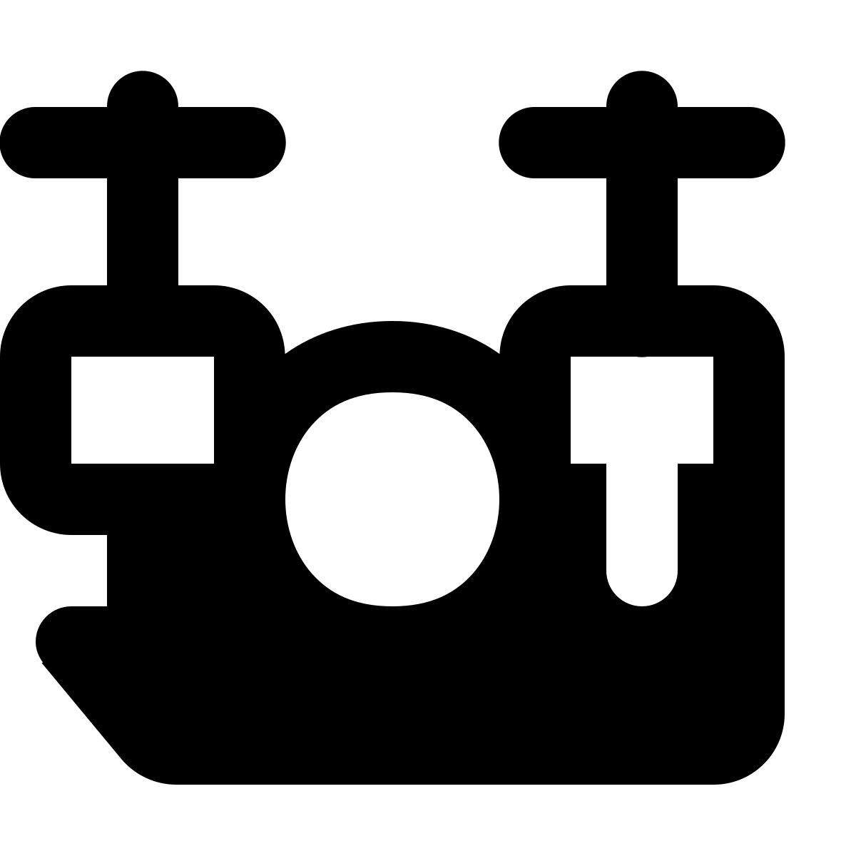 shadow style 드럼 세트 icon