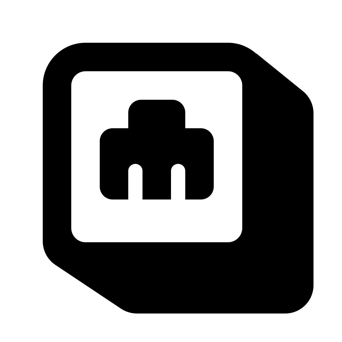 shadow style ethernet on icon