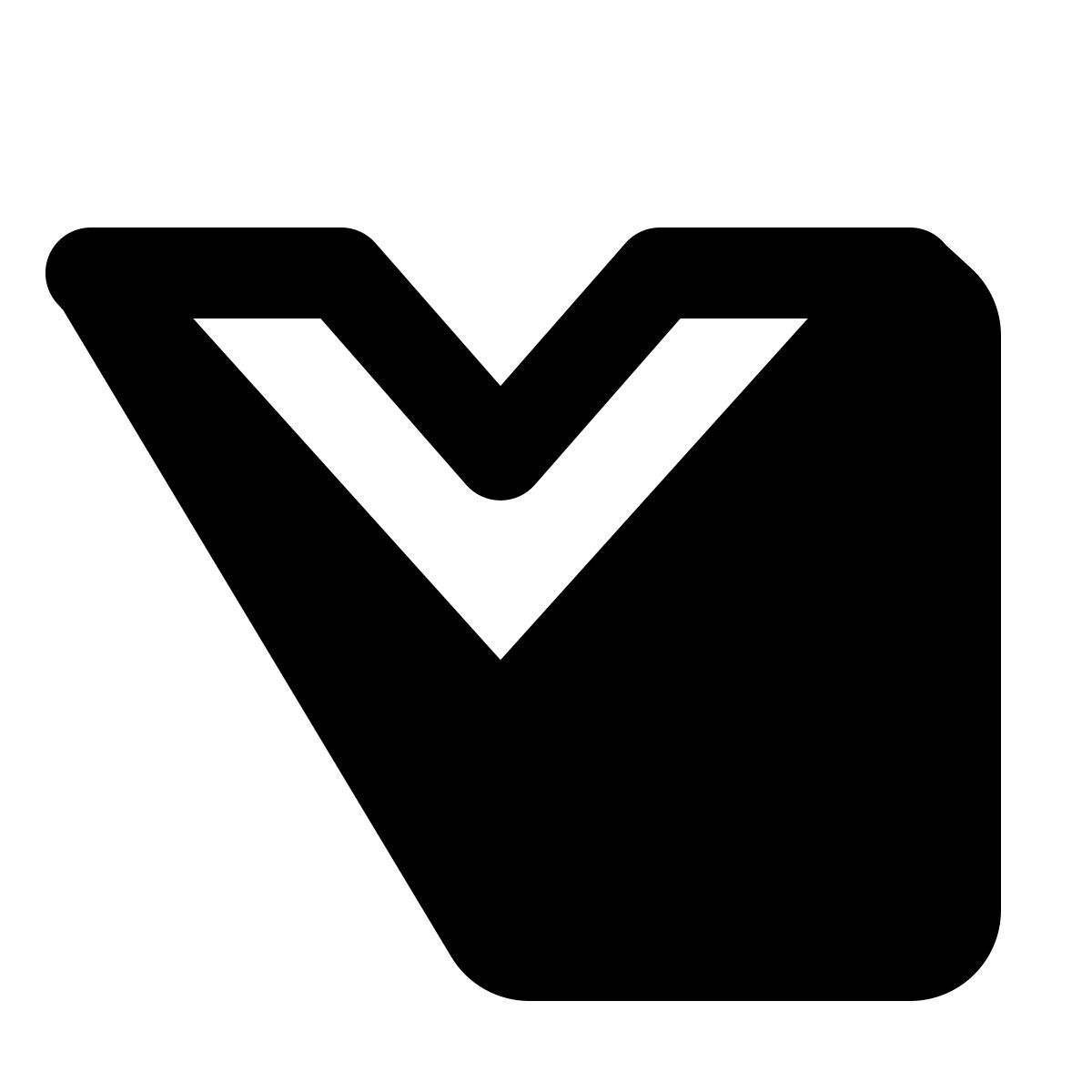 shadow style expand arrow icon