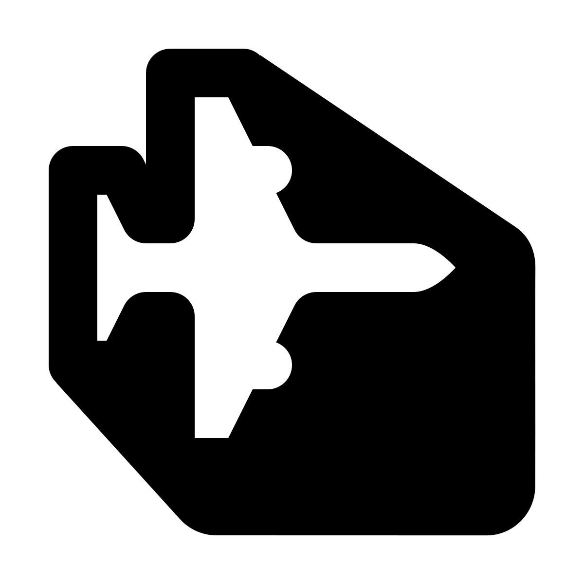 shadow style kampfjet icon