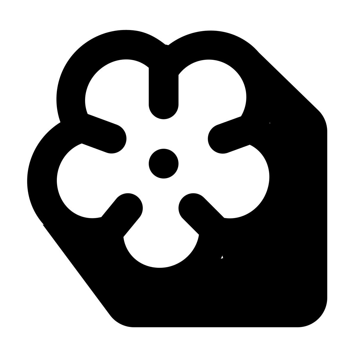 shadow style 꽃 icon