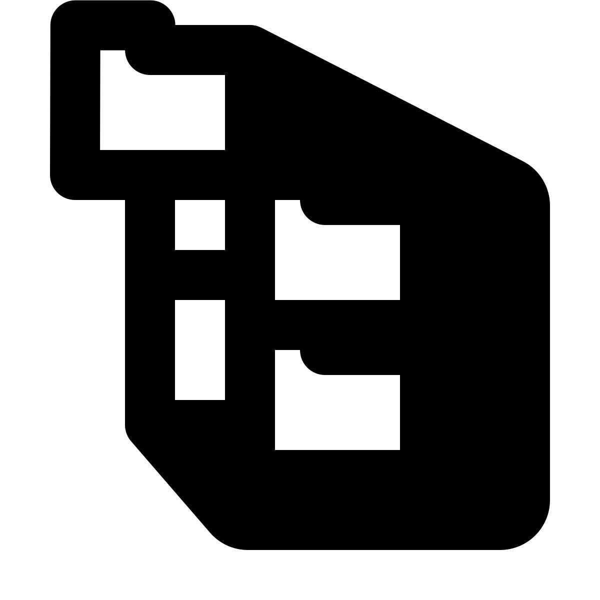 shadow style 폴더 트리 icon