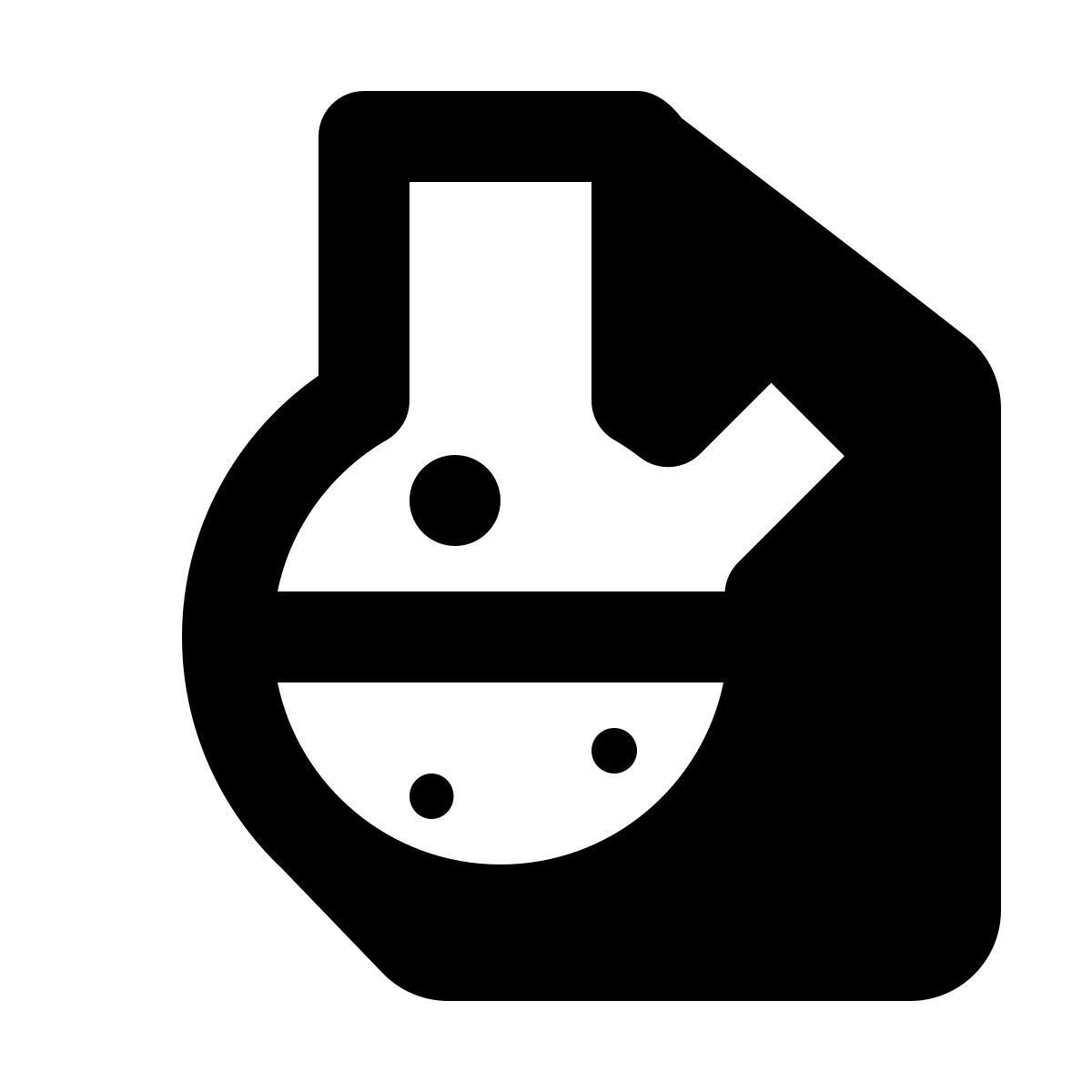 shadow style glass flask icon