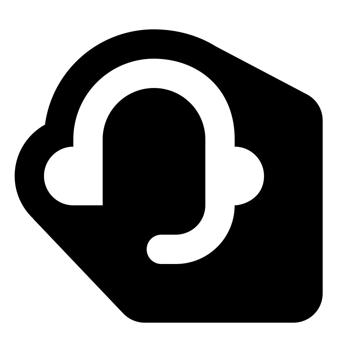 shadow style headset icon