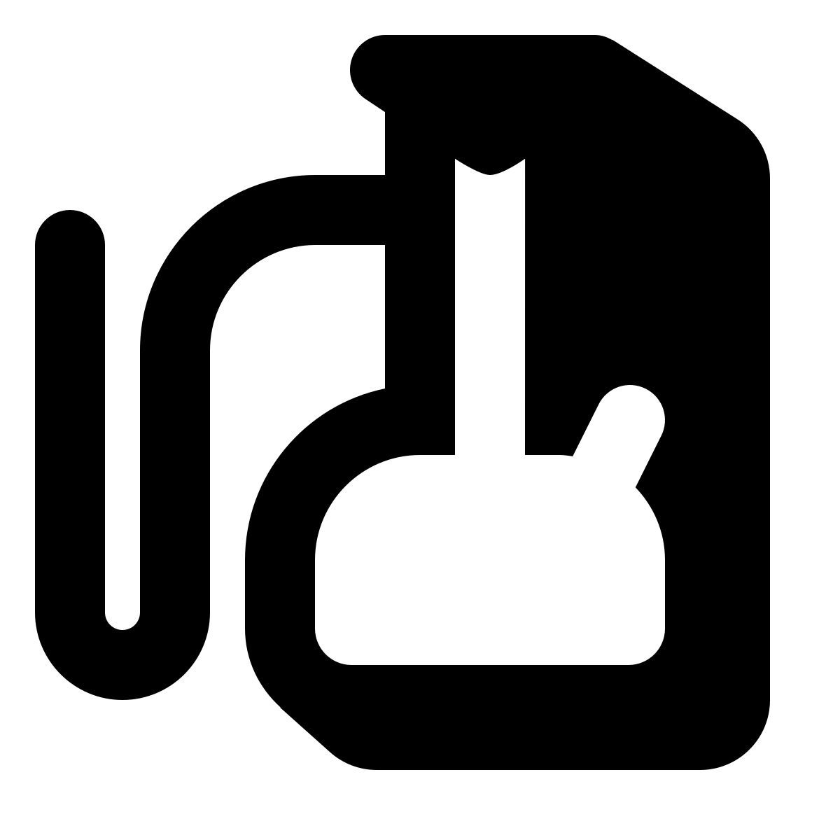 shadow style 물 담뱃대 icon