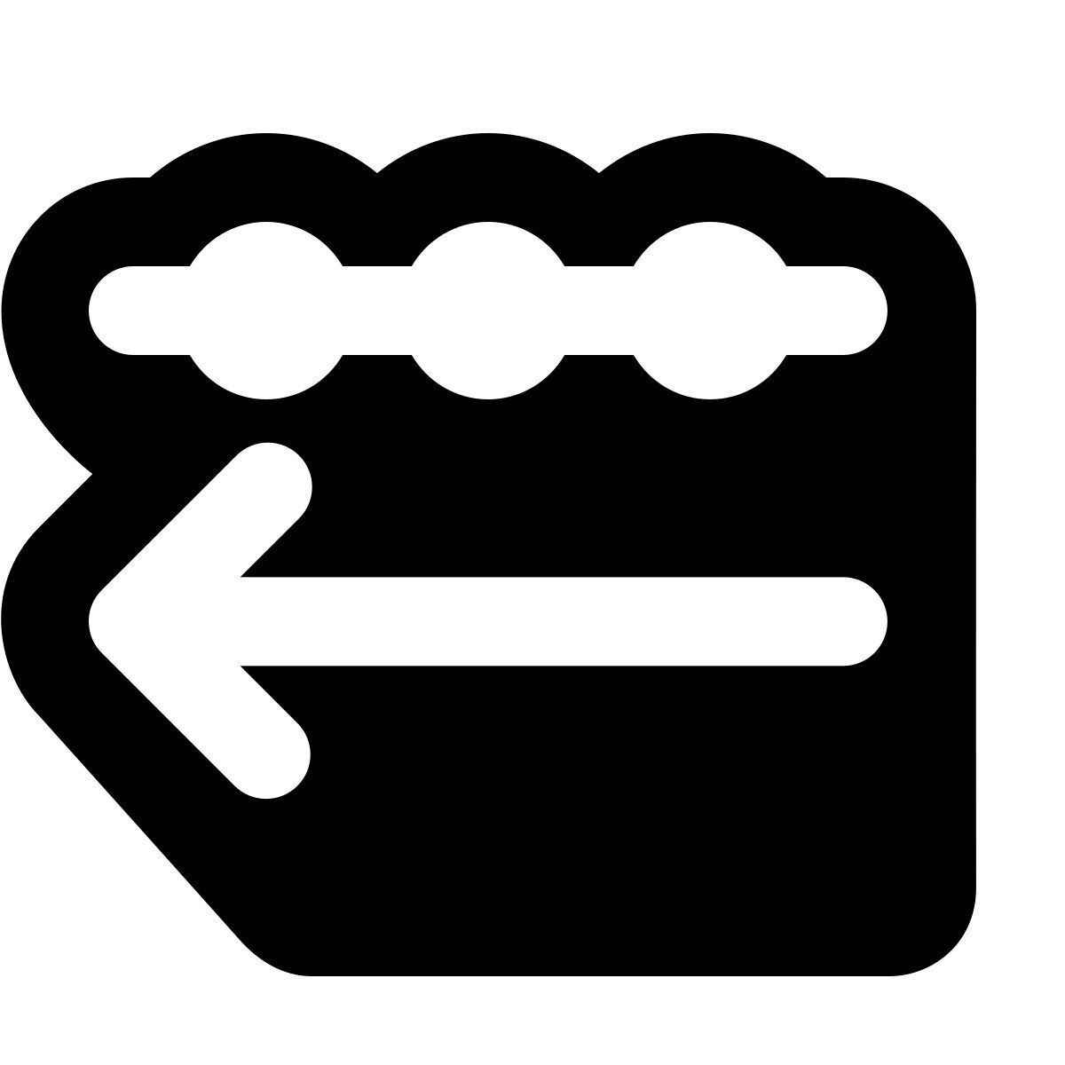 shadow style incoming data icon