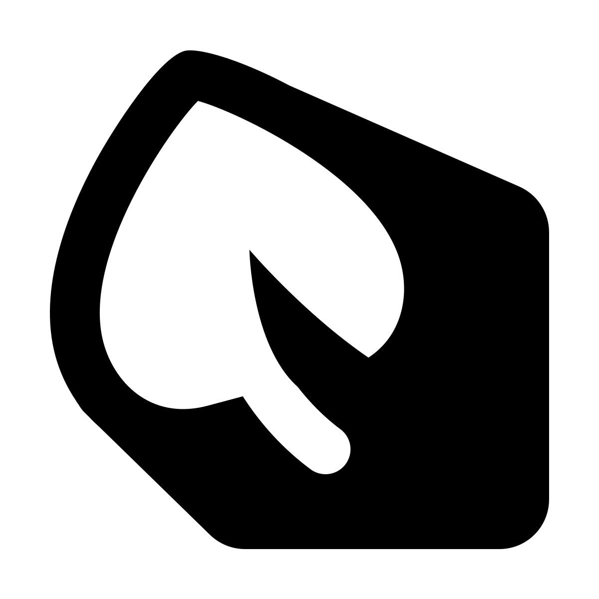 shadow style 잎 icon