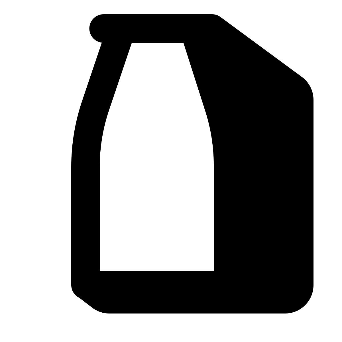 shadow style bouteille de lait icon