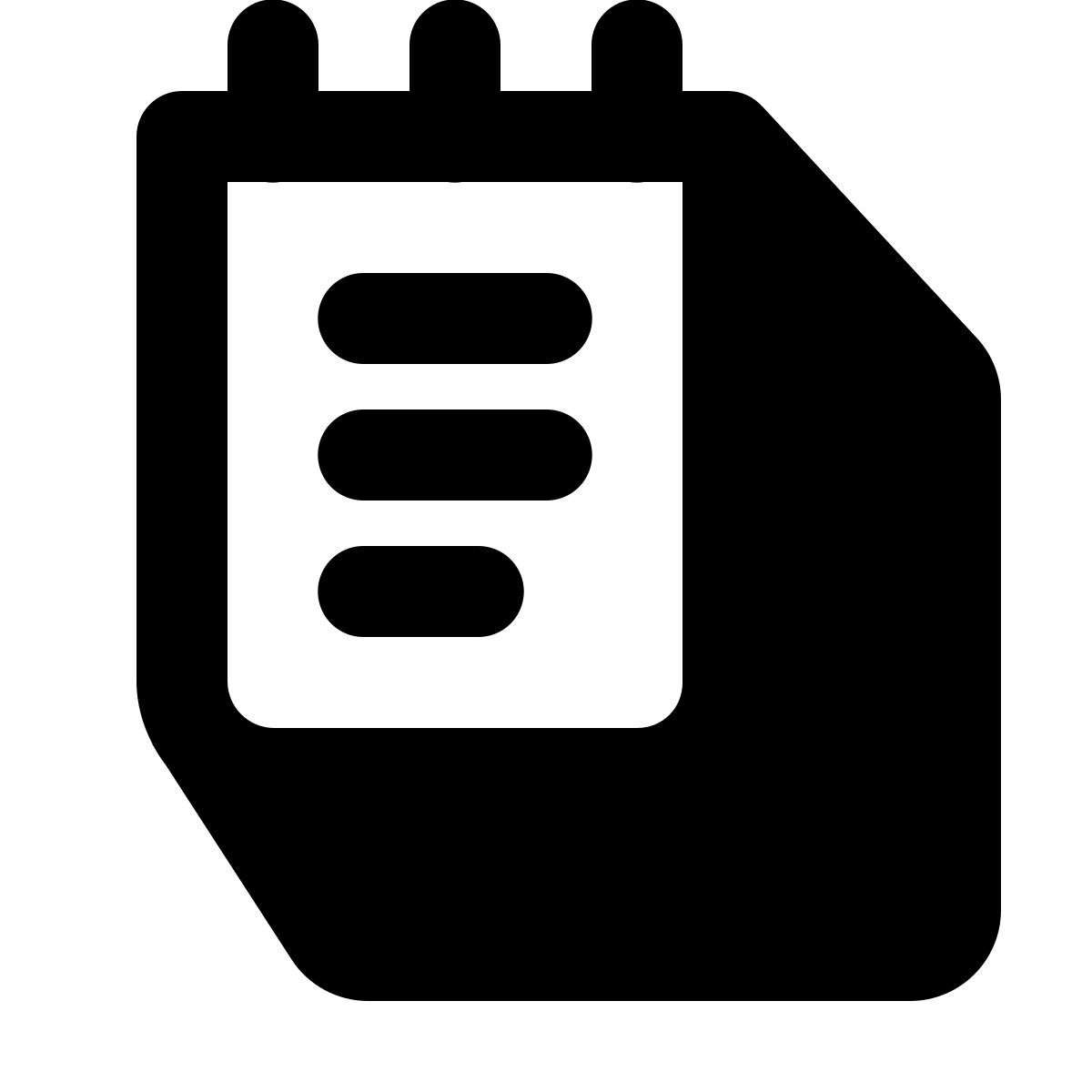 shadow style notepad icon