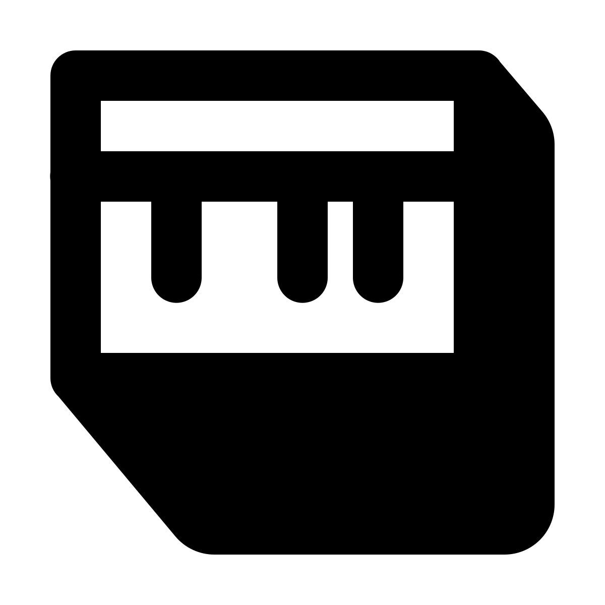 shadow style piano icon