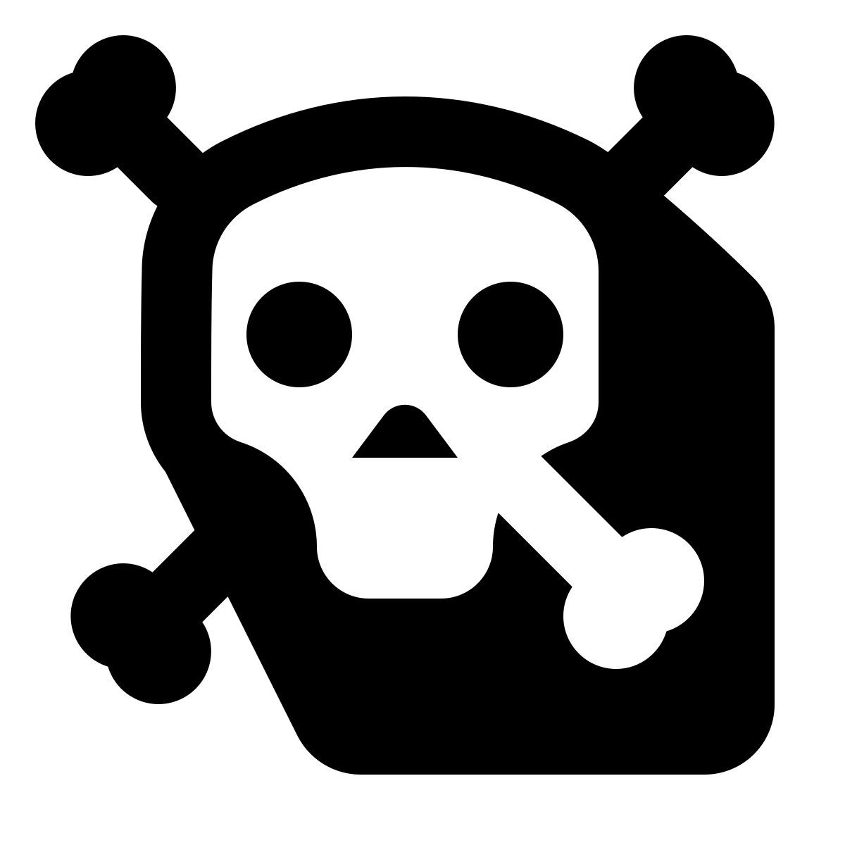 shadow style símbolo de peligro icon