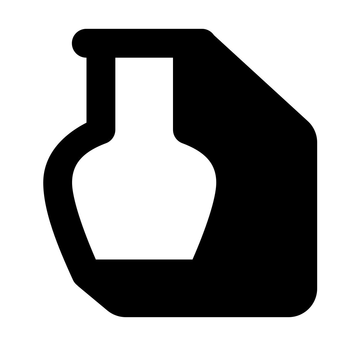 shadow style vase icon