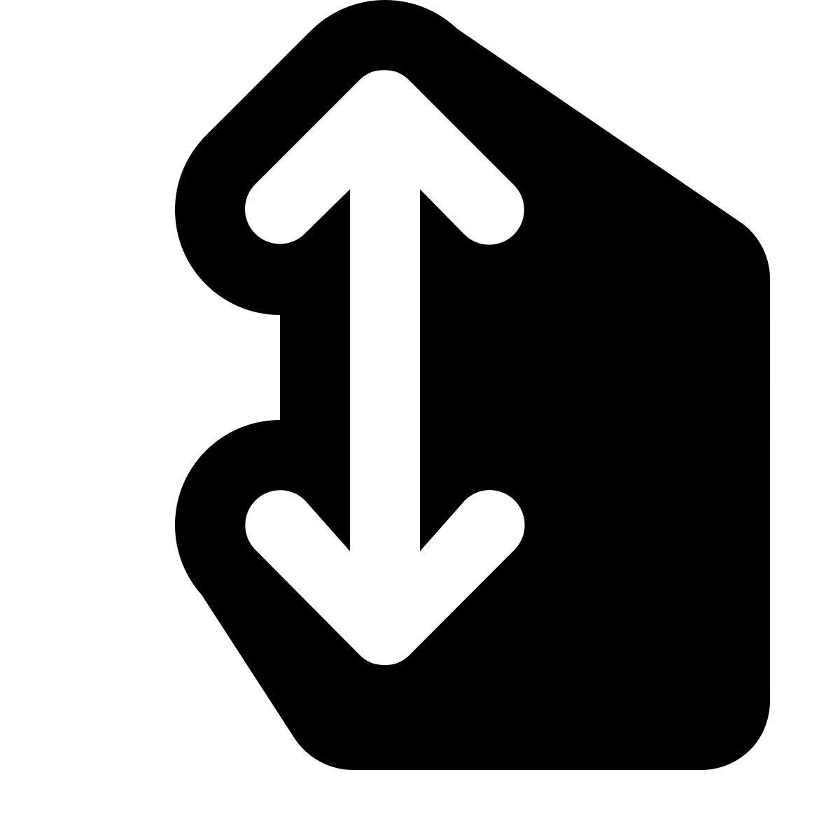 shadow style resize vertical icon