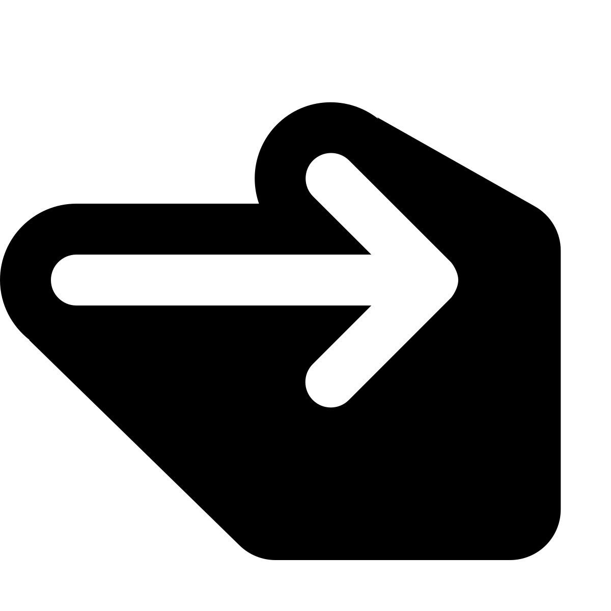 shadow style right icon