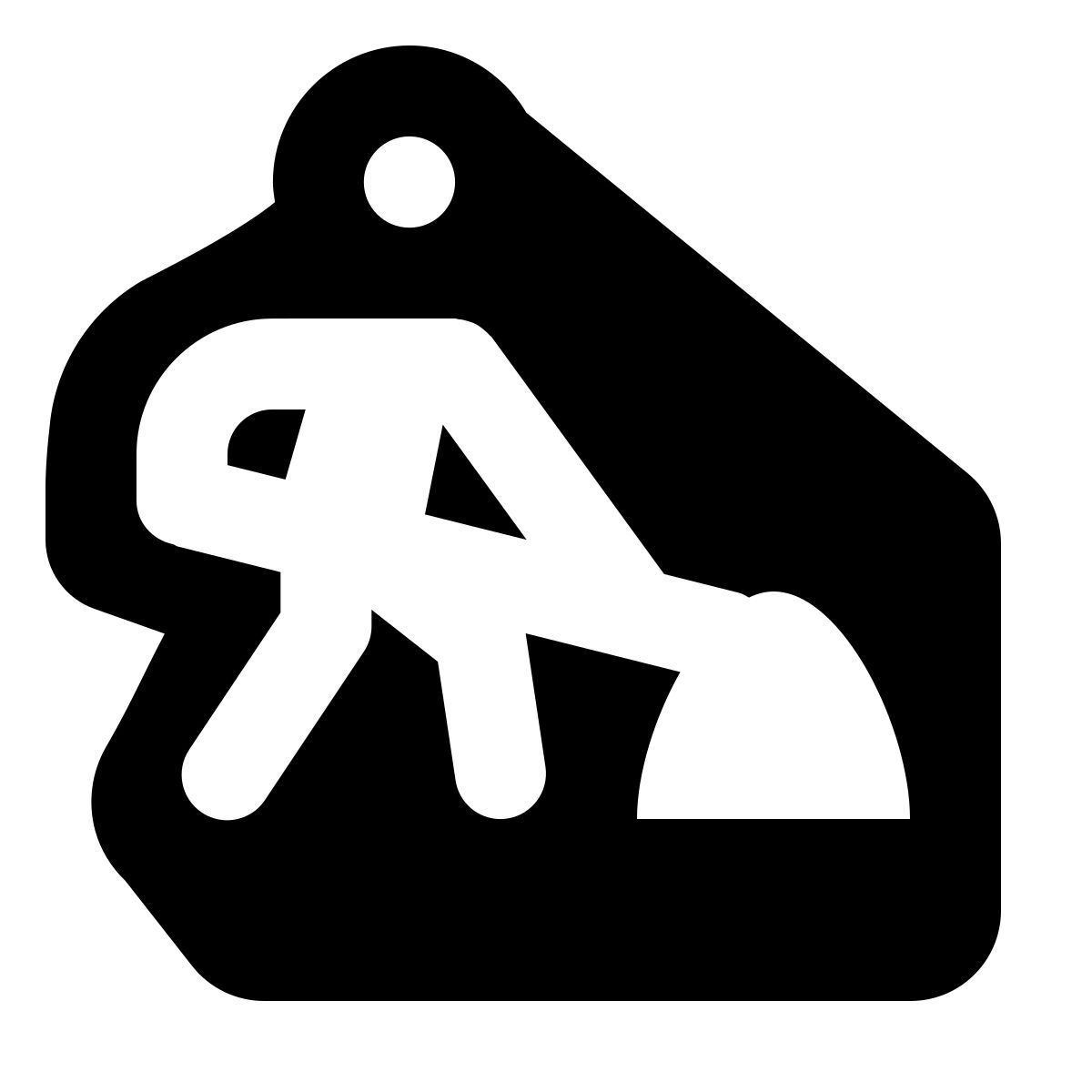 shadow style operaio della strada icon