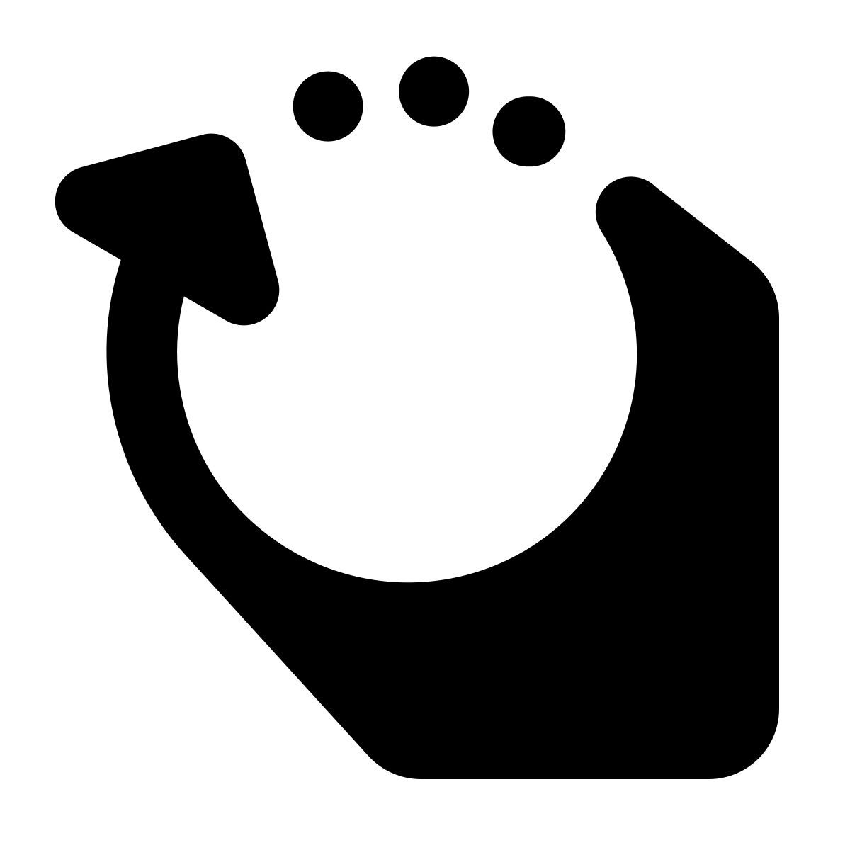 shadow style tourner à droite icon