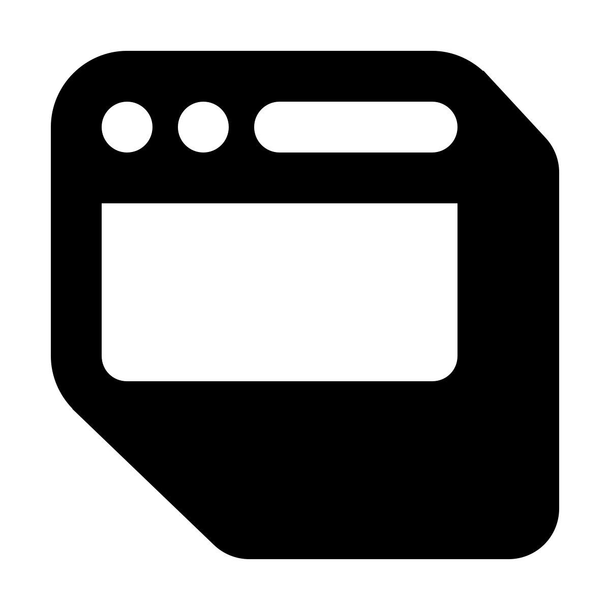 shadow style navigationsleiste oben icon