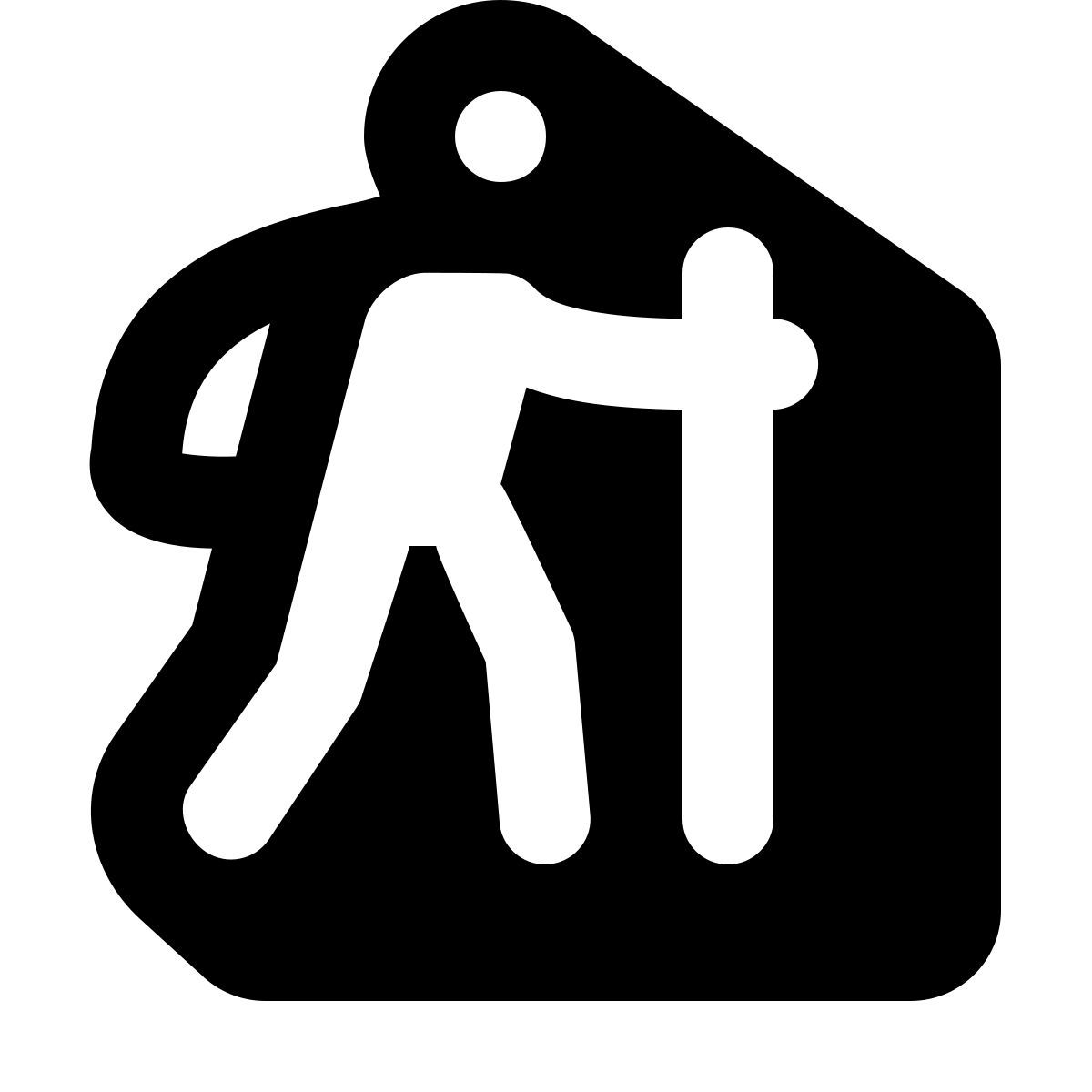 shadow style 徒步旅行 icon