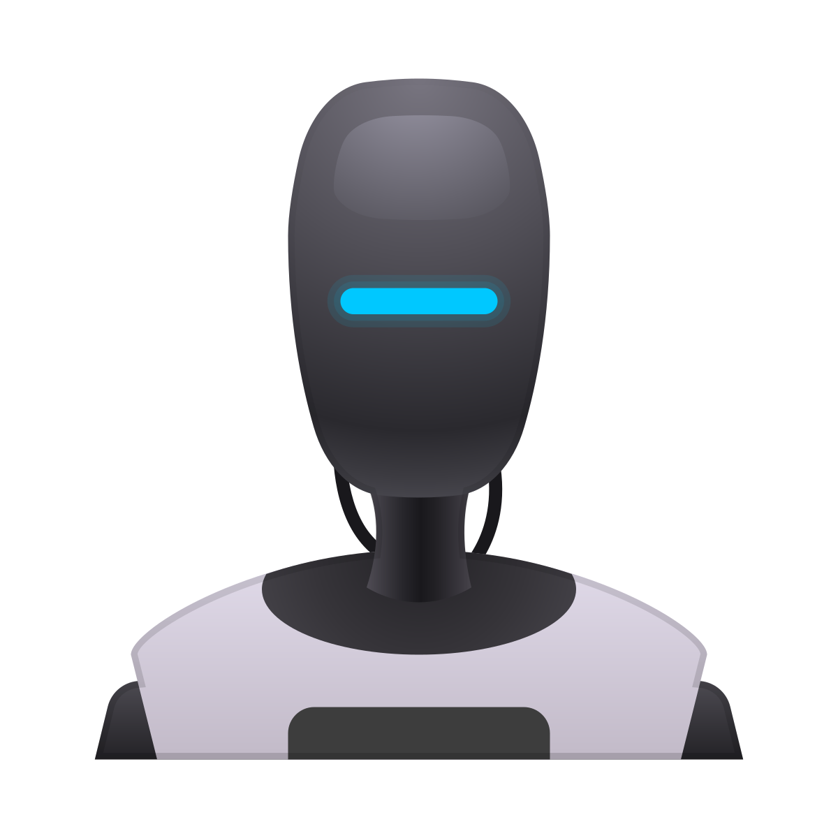 skeuomorphism style ai robot icon