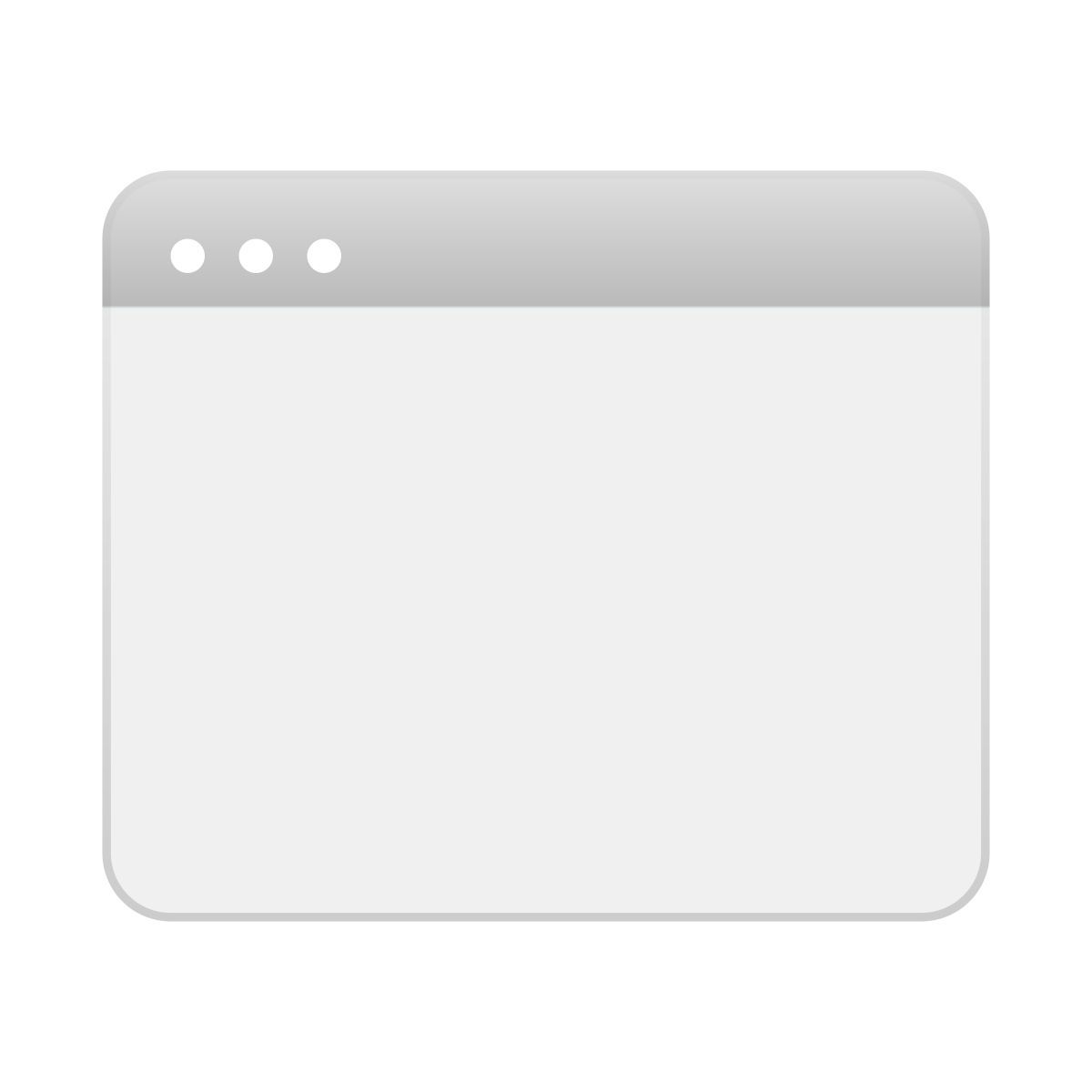 skeuomorphism style application window icon