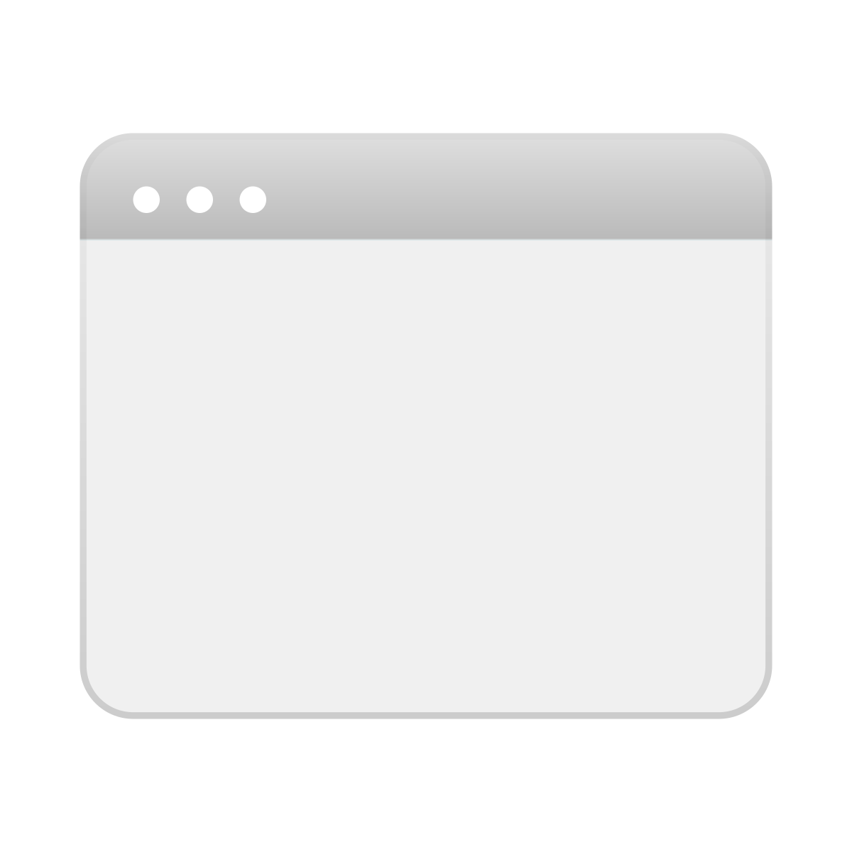 skeuomorphism style application window icon