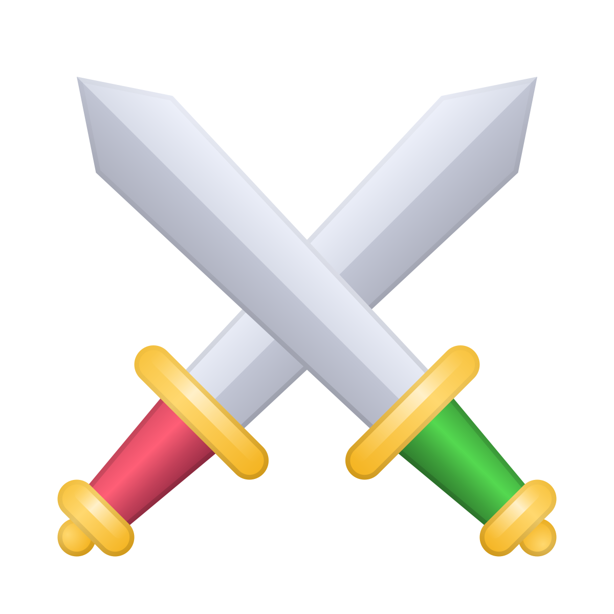 skeuomorphism style battle icon