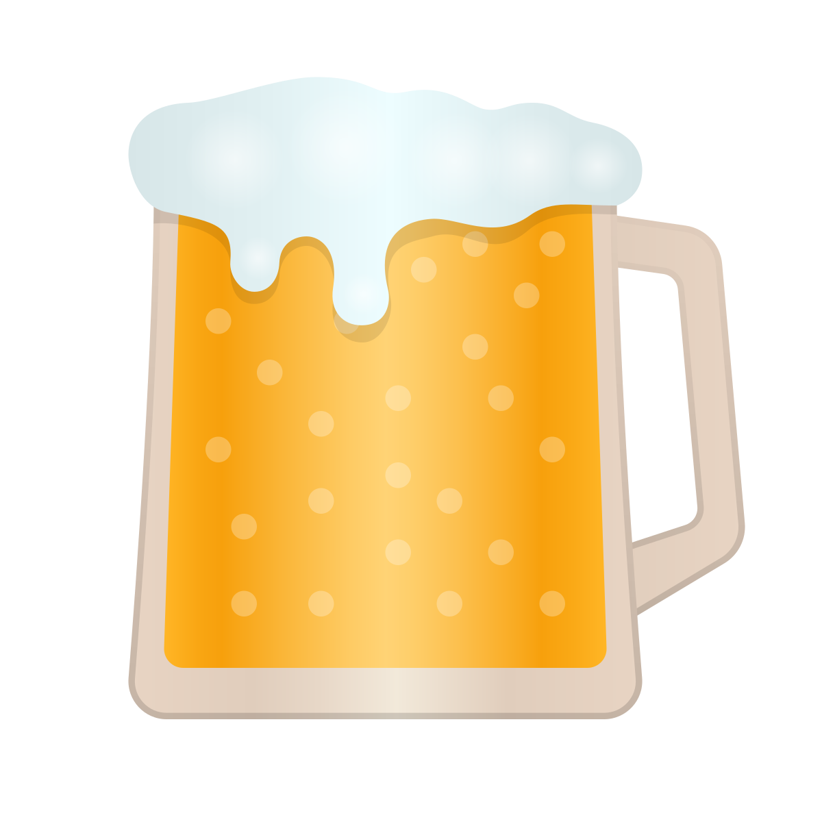 skeuomorphism style beer icon