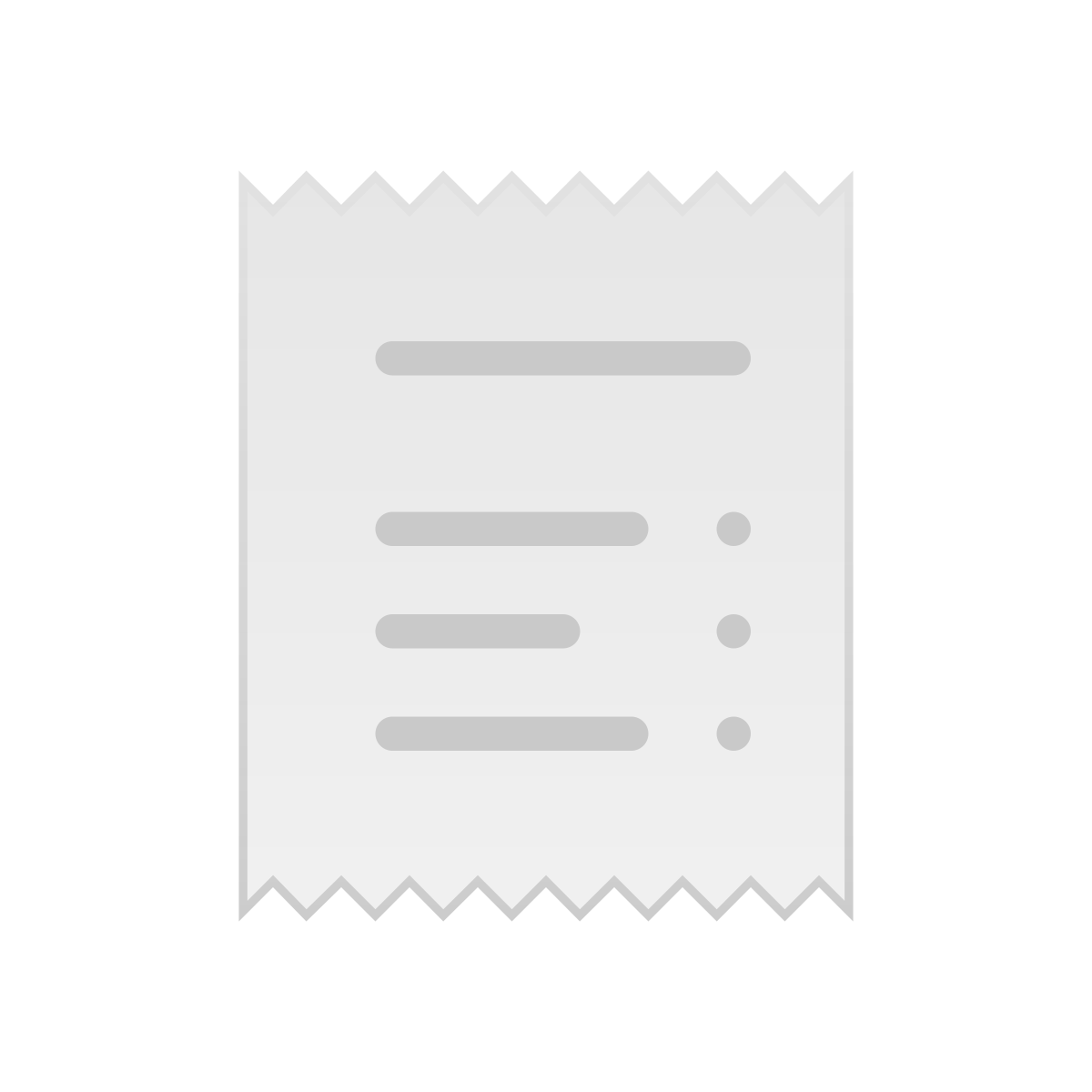 skeuomorphism style bill icon